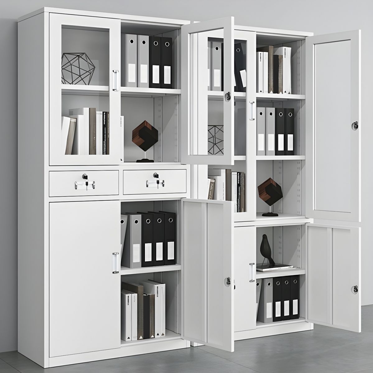 2-Door metallic office cabinet - Tamco - Boss office furniture