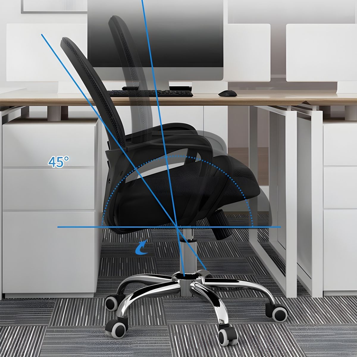 Ergonomic mid-back task chair - Tamco