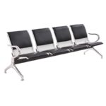 4-link padded office waiting bench - Image 5