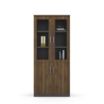 2-Door wooden office bookcase - Image 5