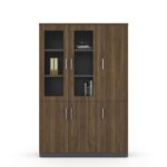 3-Door wooden office bookcase