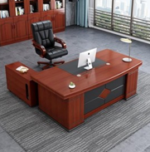 160cm L-shaped executive office desk - Image 5