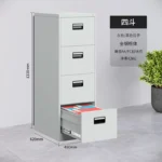 4-Drawer Steel Filing Cabinet - Image 4