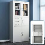 Steel Office Cabinet with Safe - Image 2