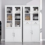 2-door metallic office cabinet - Image 4