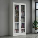 2-Door Full Glass Office Cabinet - Image 4