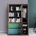 Modern Brown Vertical Filing Cabinet - Image 2