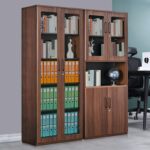 Modern Brown Vertical Filing Cabinet - Image 3