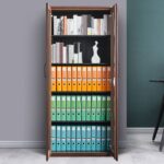 Modern Brown Vertical Filing Cabinet - Image 4