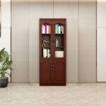 Mahogany Wood Office Storage Cabinet - Image 5