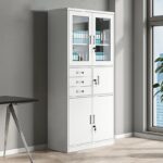2 Door office storage cabinet with safe - Image 3