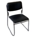 Chrome office guest chair - Image 4