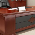 Modern 1800mm office desk with drawers - Image 4