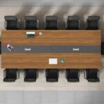 2.4 Meters Office Boardroom Table - Image 3
