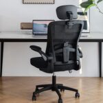 Swivel Mesh Back Desk Chair with Adjustable Arms - Image 3