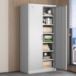 2-Door metallic office storage cabinet - Image 4