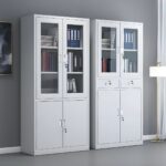 Modern Grey Metal Storage Cabinet - Image 3