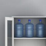 4-door office metallic storage cabinet - Image 4