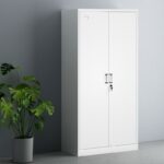 Two door vertical metallic office cabinet - Image 4