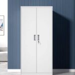 Two door vertical metallic office cabinet - Image 2