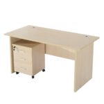 1200mm office desk with side pedestal - Image 3