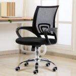 Medium-back secretarial office chair