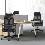Modern Upholstered Task Chair with Arms - Image 3