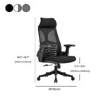 Modern Upholstered Task Chair with Arms - Image 5