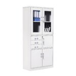 Two door metallic cabinet with safe - Image 5