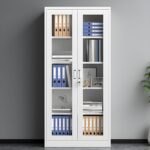 Full-Glass Office Metallic Cabinet - Image 2