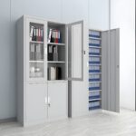 4-Door office metallic storage cabinet - Image 3