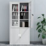 4-Door office metallic storage cabinet
