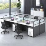 Open view office modular workstation