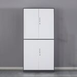 Grey Steel Storage Cabinet (4-Door)