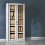 Full Glass Metallic Office Cabinet - Image 3