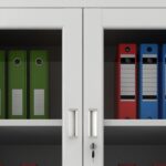 Half-Glass Metallic Office Cabinet - Image 5