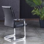 Modern Leather Waiting Chair - Image 2