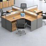 L-Shaped Modern Office Workstation