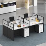 4-Seater Modular Office Workstation - Image 2