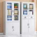 2-Door metallic office storage cabinet - Image 3