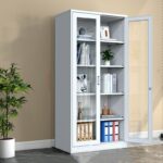 Modern Steel Shelf Storage Cabinet - Image 4