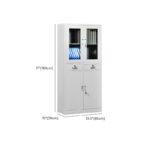 Modern Grey Metal Locking Filing Cabinet - Image 5