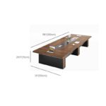 Modern Rectangular Office Table - Image 5