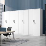 Modern Steel Filing Cabinet with 5 Adjustable Shelves - Image 2