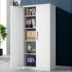 Two door vertical metallic office cabinet - Image 3
