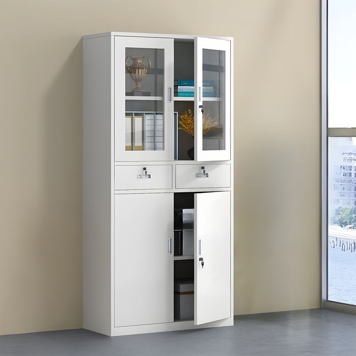 1200x1200-31.jpg Two door metallic storage office cabinet - Image 1