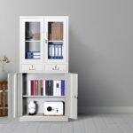 4-door office metallic storage cabinet - Image 3