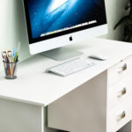 Home office study desk -white - Image 3