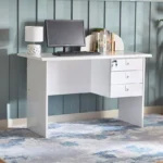 120cm Study and Office Desk with 3 Drawers - Image 3