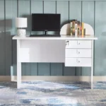 120cm Study and Office Desk with 3 Drawers - Image 2